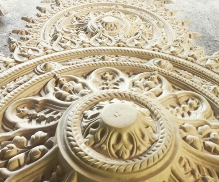 Ornate Ceiling centre pieces by plasterer A S Poljak Plastering in Brisbane & Gold Coast.